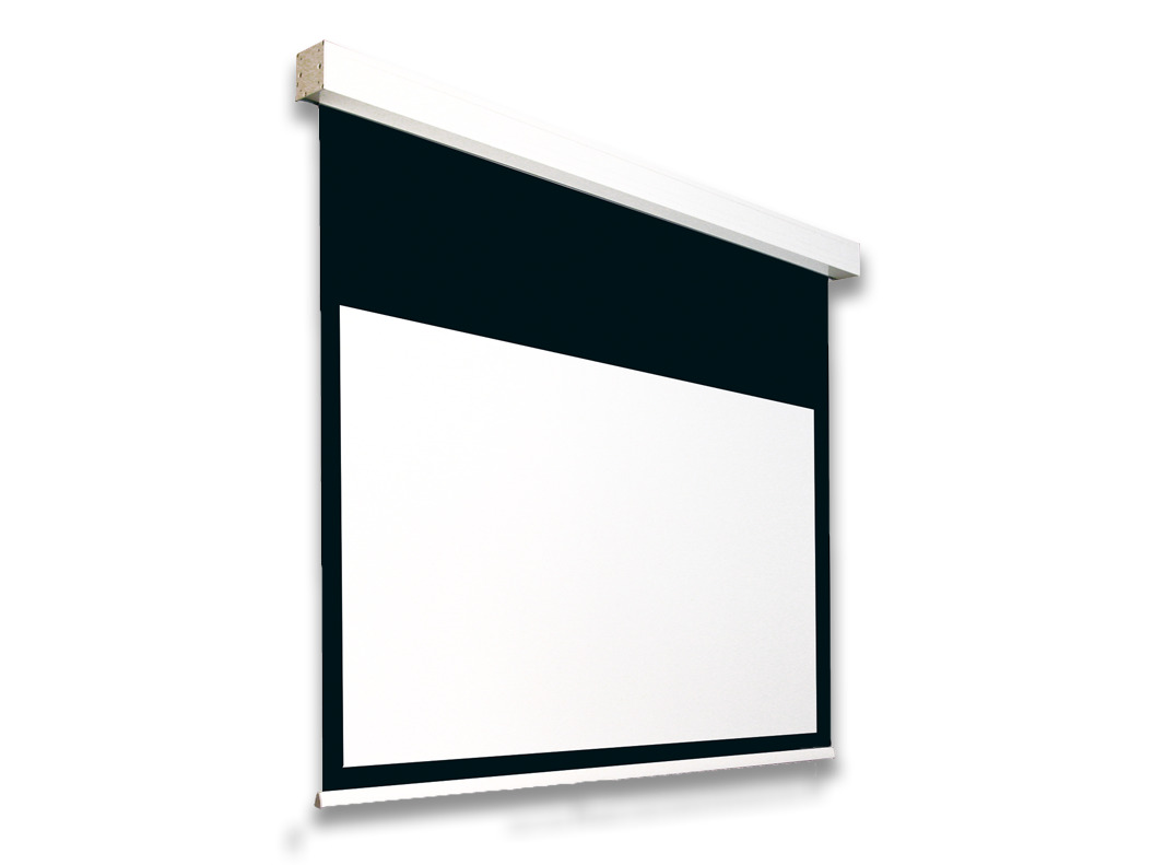 Projektionswand im Schutzkasten mit Maskierung, 480x360cm